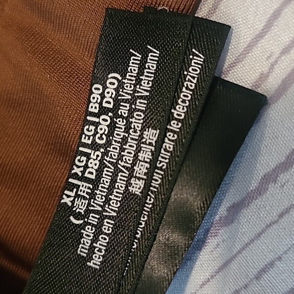 Victoria's Secret PINK Active Ultimate Push-up Racerback Sports Bra Brown XL - Picture 10 of 10